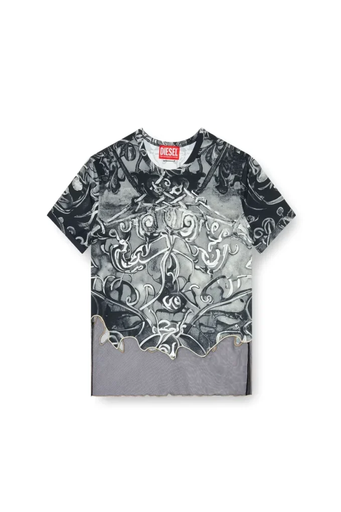 t-inlay Nylon-T-Shirt mit Heraldic-Print t-inlay Nylon-T-Shirt mit Heraldic-Print