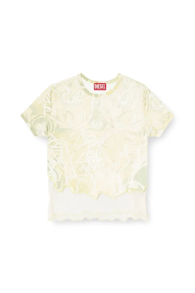 t-inlay Nylon-T-Shirt mit Heraldic-Print