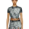 t-inlay Nylon-T-Shirt mit Heraldic-Print t-inlay Nylon-T-Shirt mit Heraldic-Print