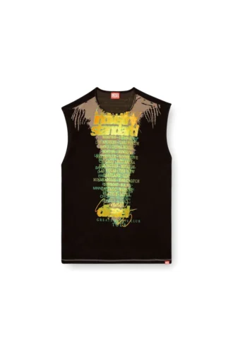 t-isak-a Ärmelloses T-Shirt mit Songtext-Print
