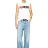 t-isco-div Tanktop mit Logo-Print auf der Brust