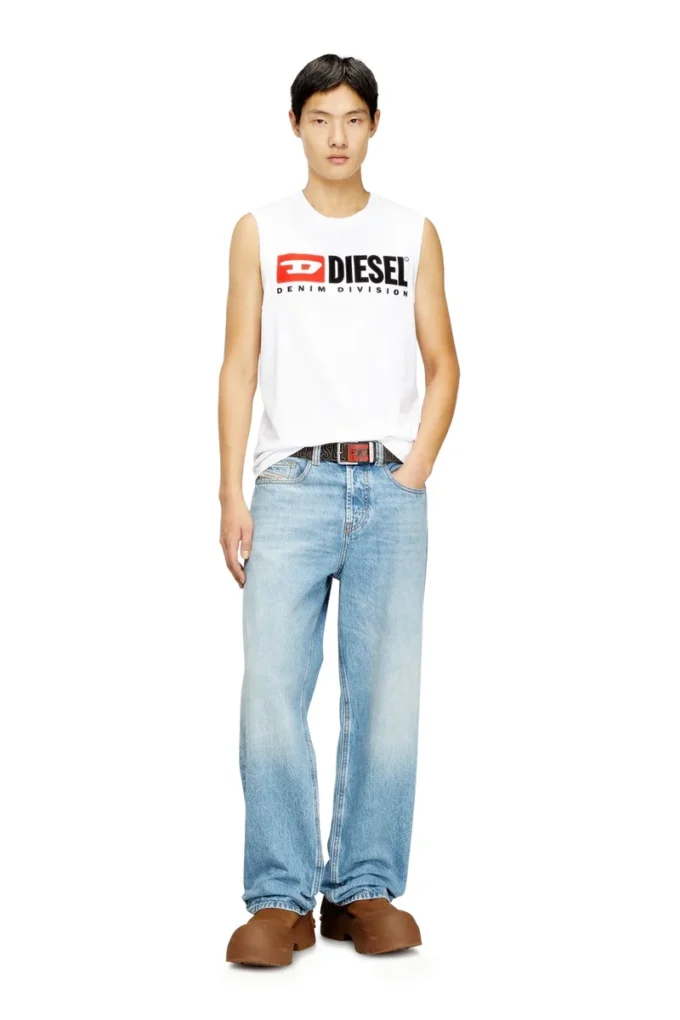 t-isco-div Tanktop mit Logo-Print auf der Brust