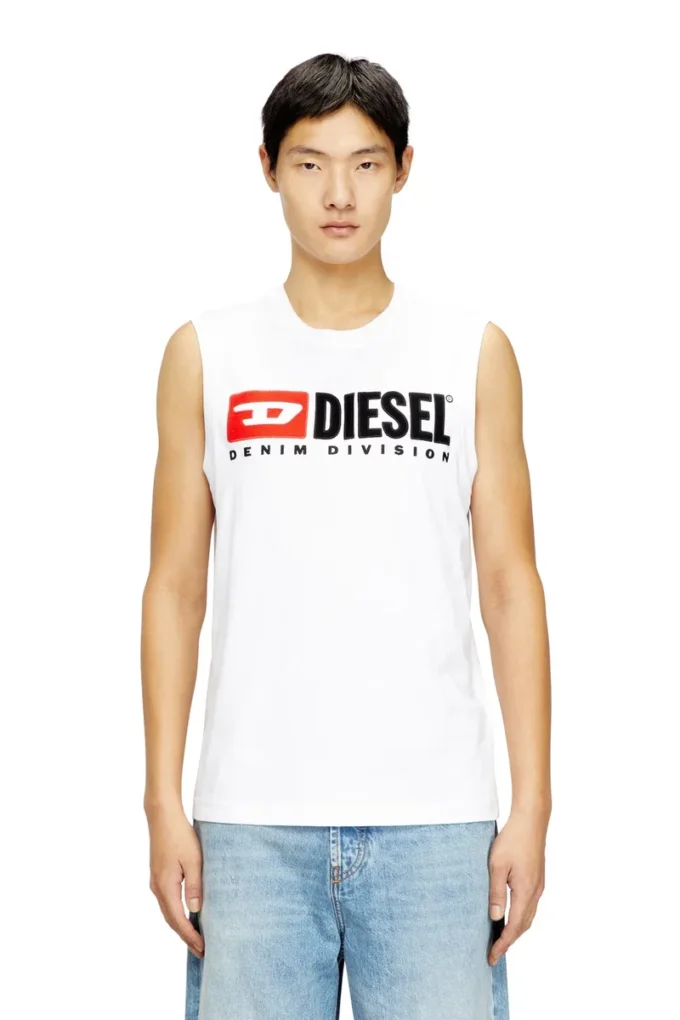 t-isco-div Tanktop mit Logo-Print auf der Brust