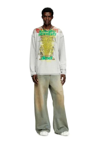 t-jerry-b Langarm-T-Shirt mit Songtext-Print