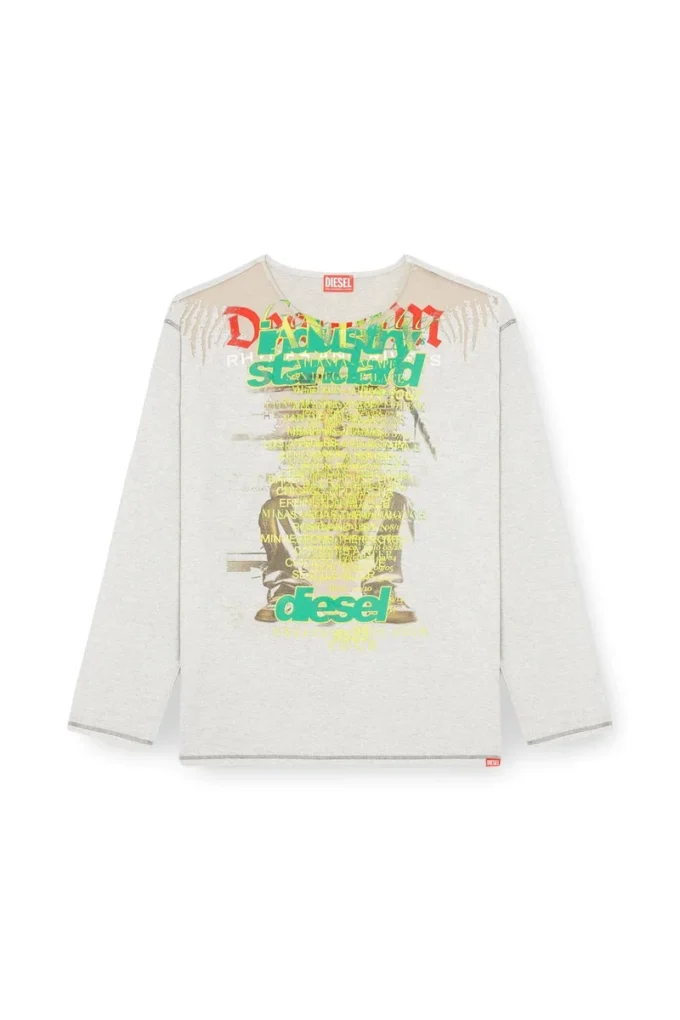 t-jerry-b Langarm-T-Shirt mit Songtext-Print