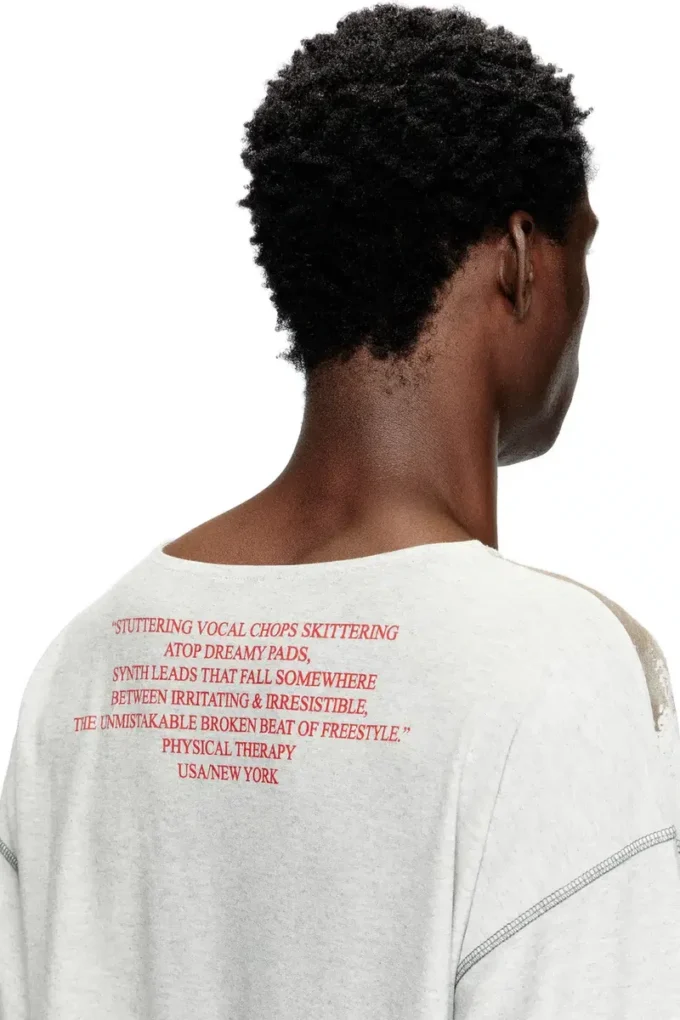 t-jerry-b Langarm-T-Shirt mit Songtext-Print