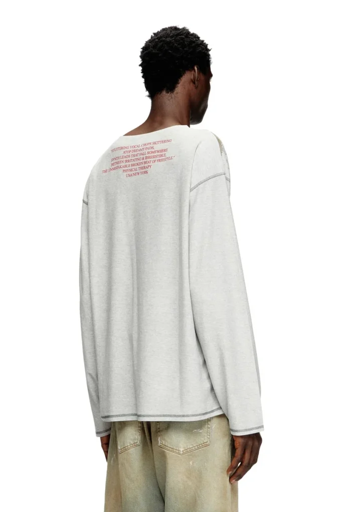 t-jerry-b Langarm-T-Shirt mit Songtext-Print