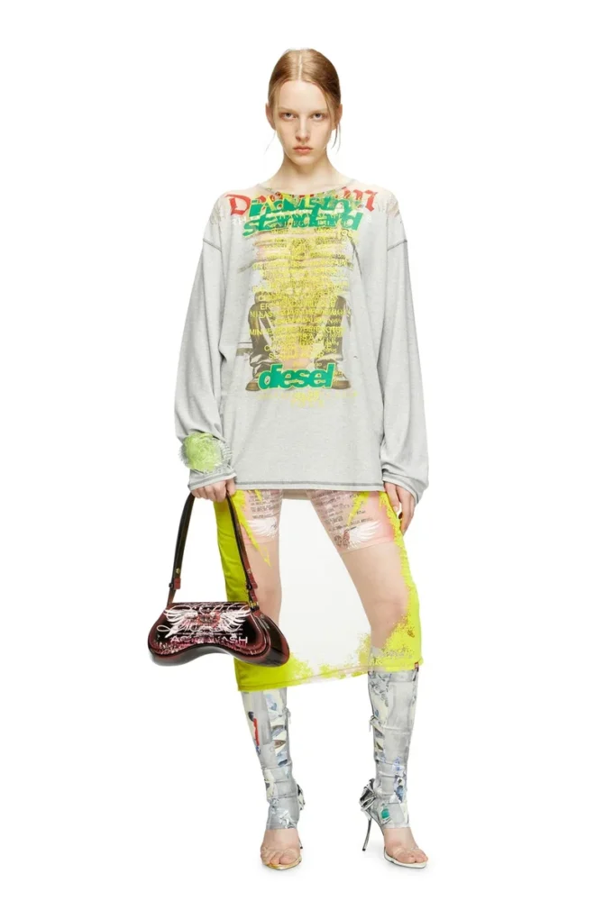 t-jerry-b Langarm-T-Shirt mit Songtext-Print