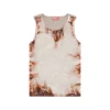 t-lifty-burn-art Tüll-Tanktop mit brennendem Plastikdruck