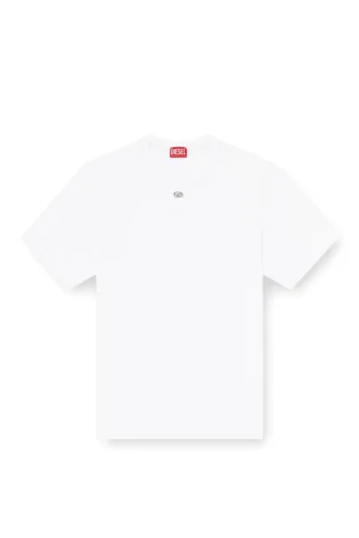 t-madjust-tr Reguläres T-Shirt mit Rundhalsausschnitt und ovalem D