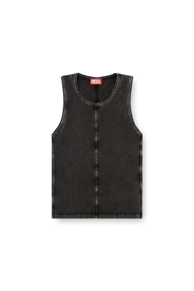 t-mely-sl Tanktop aus Jersey in Denim-Optik