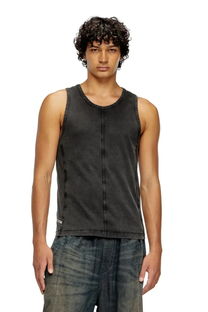 t-mely-sl Tanktop aus Jersey in Denim-Optik