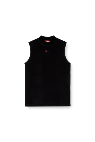 t-mokky-sl-microdiv Geripptes Tanktop mit Stehkragen