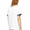 t-norm-cuff Baumwoll-T-Shirt mit Digitaldruck