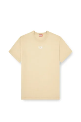 t-norm-iod Leichtes Baumwoll-T-Shirt mit metallischem Oval D-Logo