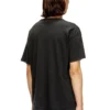 t-norm-iod Leichtes Baumwoll-T-Shirt mit metallischem Oval D-Logo