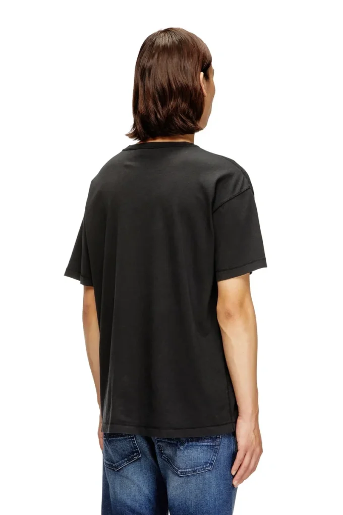 t-norm-iod Leichtes Baumwoll-T-Shirt mit metallischem Oval D-Logo