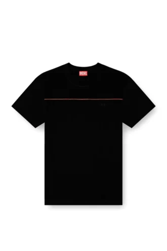 t-norm-piping T-Shirt mit kontrastfarbener Paspelierung