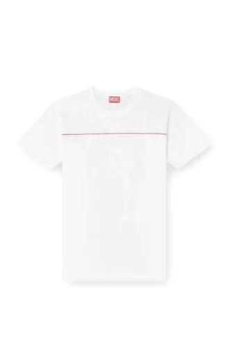 t-norm-piping T-Shirt mit kontrastfarbener Paspelierung