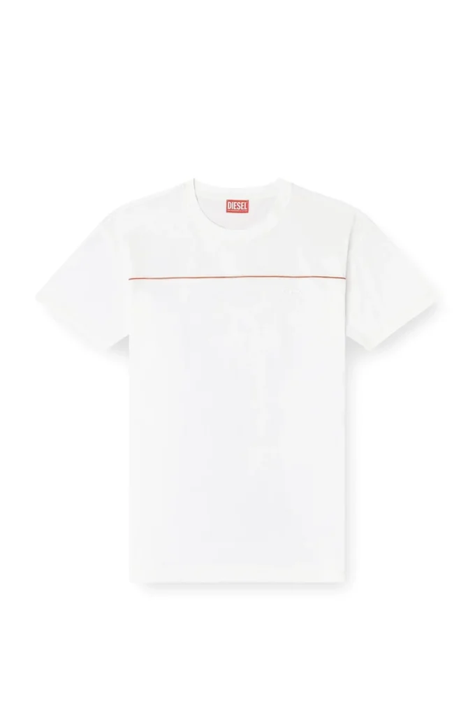 t-norm-piping T-Shirt mit kontrastfarbener Paspelierung