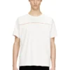 t-norm-piping T-Shirt mit kontrastfarbener Paspelierung