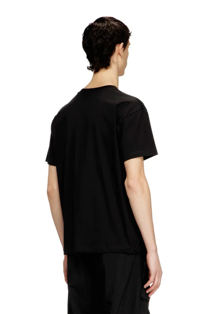 t-norm-piping T-Shirt mit kontrastfarbener Paspelierung
