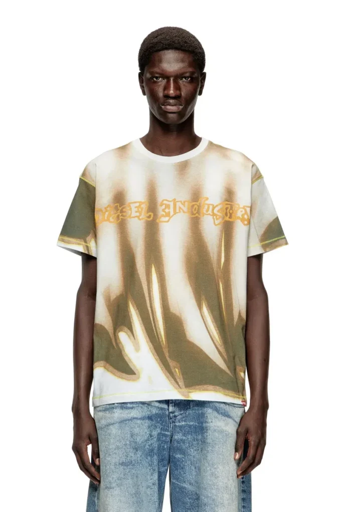 t-norm-show T-Shirt mit Graffiti-Print
