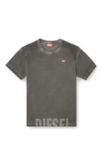 t-norm-t7 Baumwoll-T-Shirt mit Rundhalsausschnitt und Print