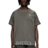 t-norm-t7 Baumwoll-T-Shirt mit Rundhalsausschnitt und Print