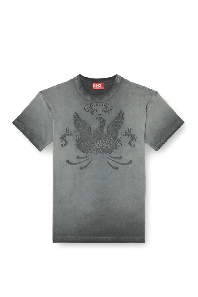 t-norm-t9 T-Shirt mit Phoenix-Devoré