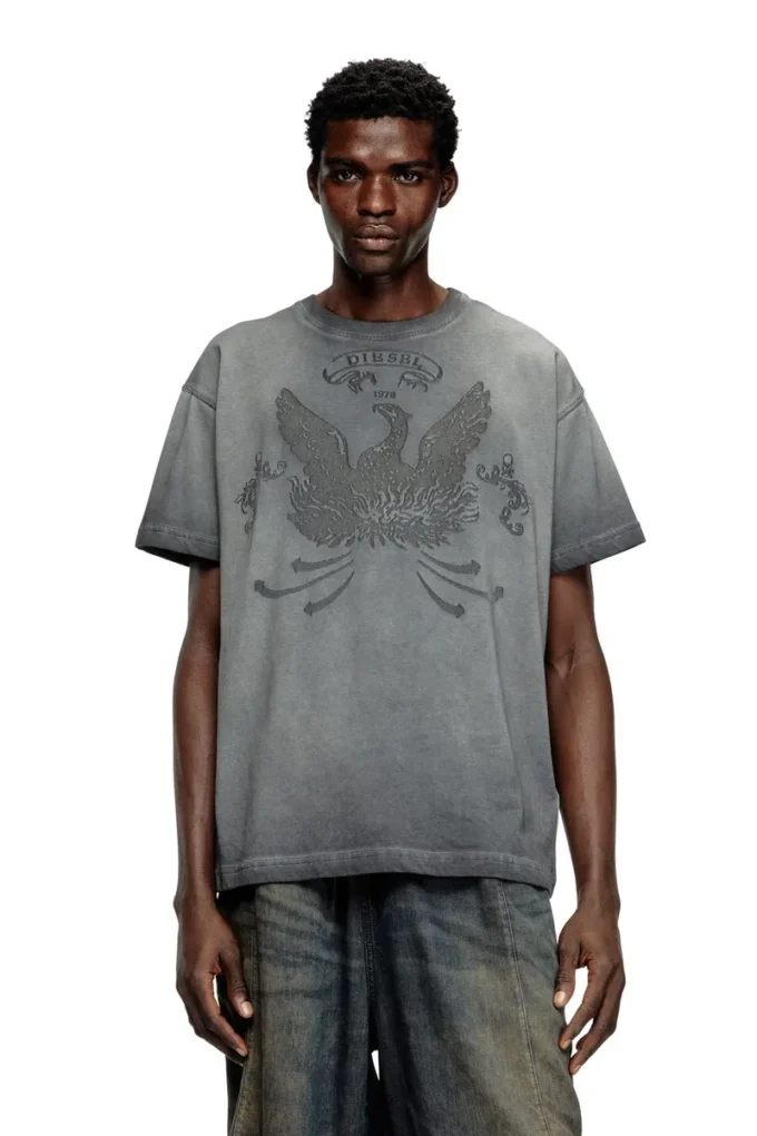 t-norm-t9 T-Shirt mit Phoenix-Devoré