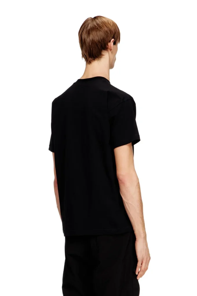 t-norm-v16 Klassisches Baumwoll-T-Shirt mit Diesel-Stickerei t-norm-v16 Klassisches Baumwoll-T-Shirt mit Diesel-Stickerei