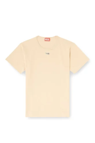 t-normy-od-s1 Baumwoll-T-Shirt mit metallischem Oval D