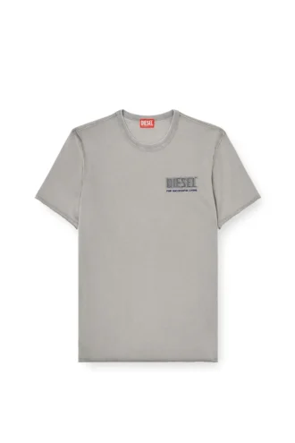 t-rawjust-v1 Acid-Wash-T-Shirt mit unversäuberten Kanten