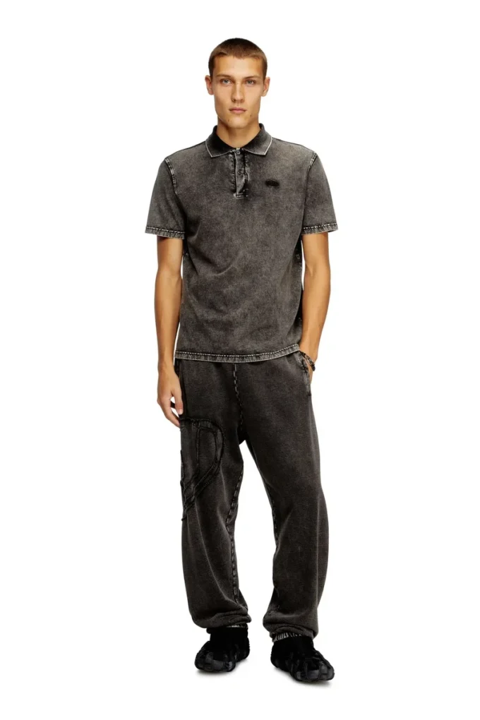 t-rejust-nc-den Poloshirt aus Jersey in Denim-Optik