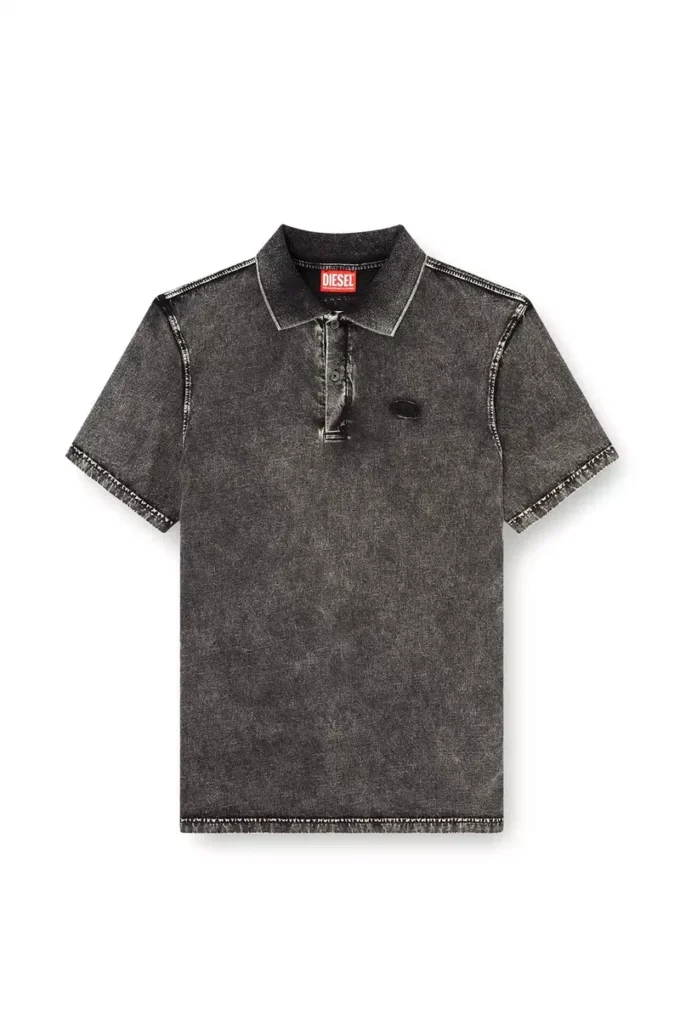 t-rejust-nc-den Poloshirt aus Jersey in Denim-Optik