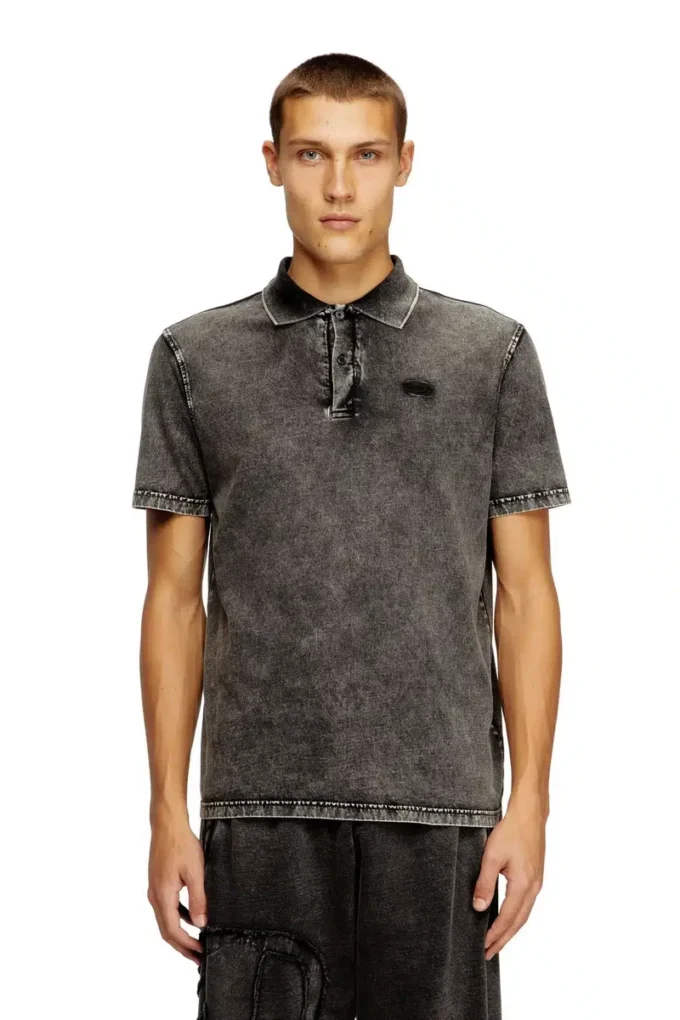 t-rejust-nc-den Poloshirt aus Jersey in Denim-Optik