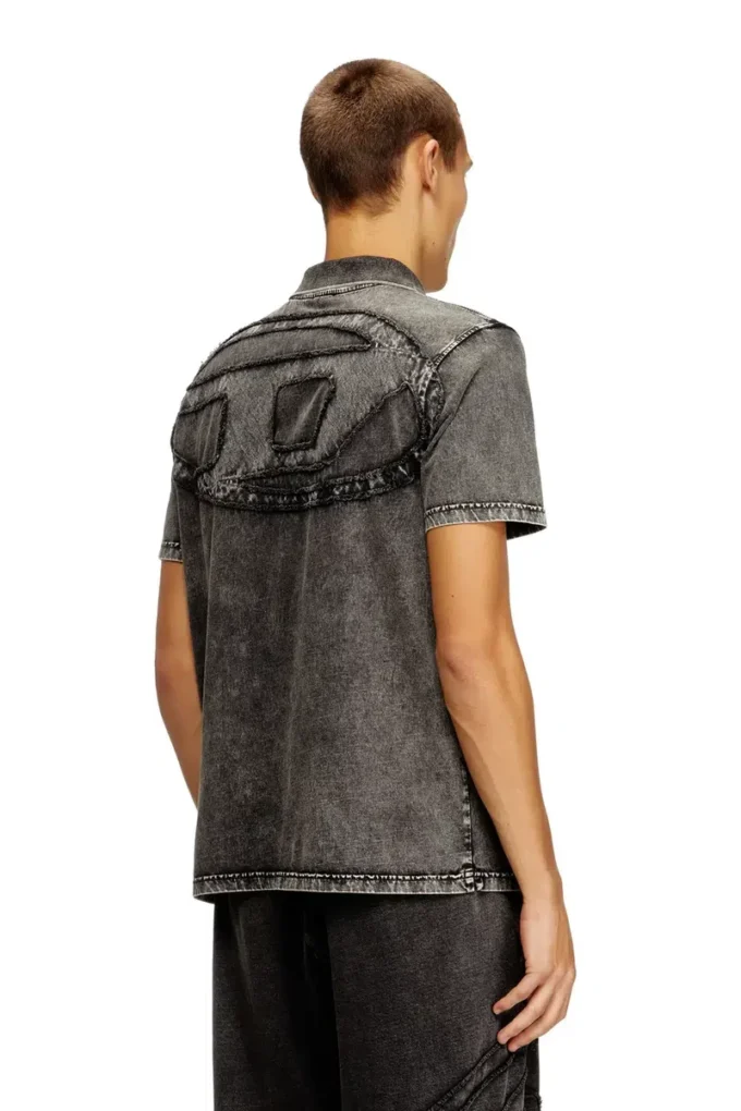 t-rejust-nc-den Poloshirt aus Jersey in Denim-Optik