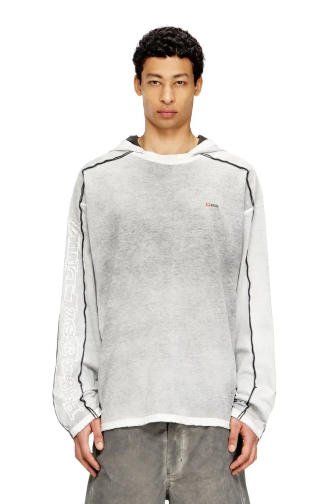 t-riven-ls-hood Baumwoll-Hoodie mit Farbspritzern t-riven-ls-hood Baumwoll-Hoodie mit Farbspritzern