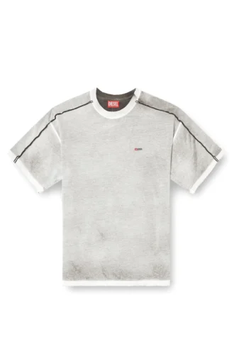 t-riven Lässiges Baumwoll-T-Shirt mit Farbspritzern