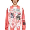 t-ruby Gestreiftes Langarm-T-Shirt mit Foto-Patches t-ruby Gestreiftes Langarm-T-Shirt mit Foto-Patches