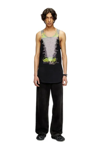 t-shan Tanktop mit Songtext-Print