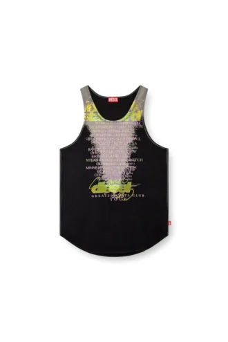 t-shan Tanktop mit Songtext-Print