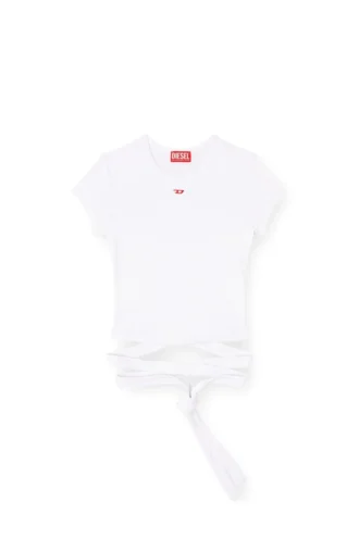 T-Shirt mit Wickelbändern