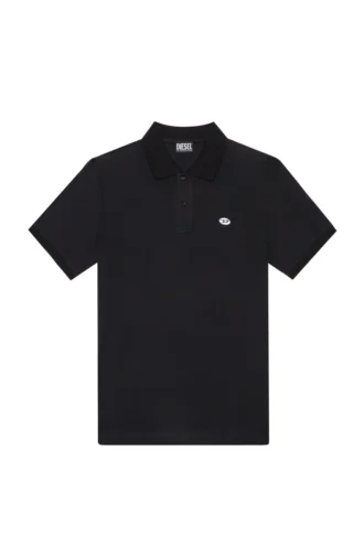 t-smith-doval-pj Poloshirt mit D-Oval-Aufnäher