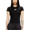 t-uncutie-long-od-q1 Slim Fit T-Shirt mit Cut-Out Oval D