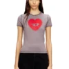 t-uncuties-long-s5 Schmal geschnittenes T-Shirt mit Herzprint und Nieten t-uncuties-long-s5 Schmal geschnittenes T-Shirt mit Herzprint und Nieten