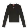 t-uncutieslong-ls-od Baumwollpullover mit ovalem D-Logo