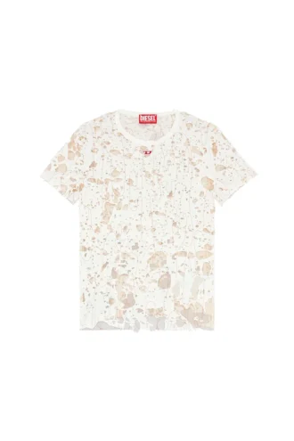 t-uncyna Tüll-T-Shirt mit Destroyed-Jersey