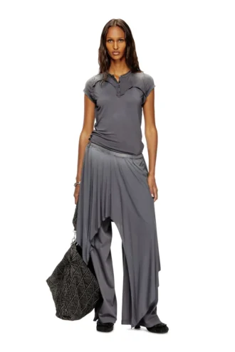 t-unrawy Henley-T-Shirt mit Peel-off-Effekt